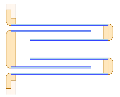 Cross-section of a three-layer concentric port