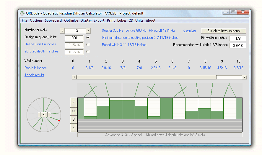 Screenshot of QRDude software