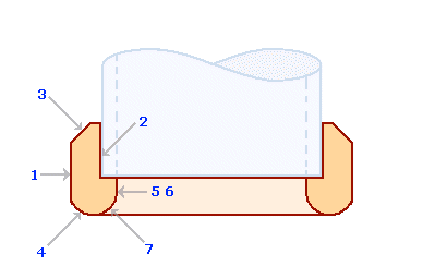 Drawing - cross section of smoothing ring
